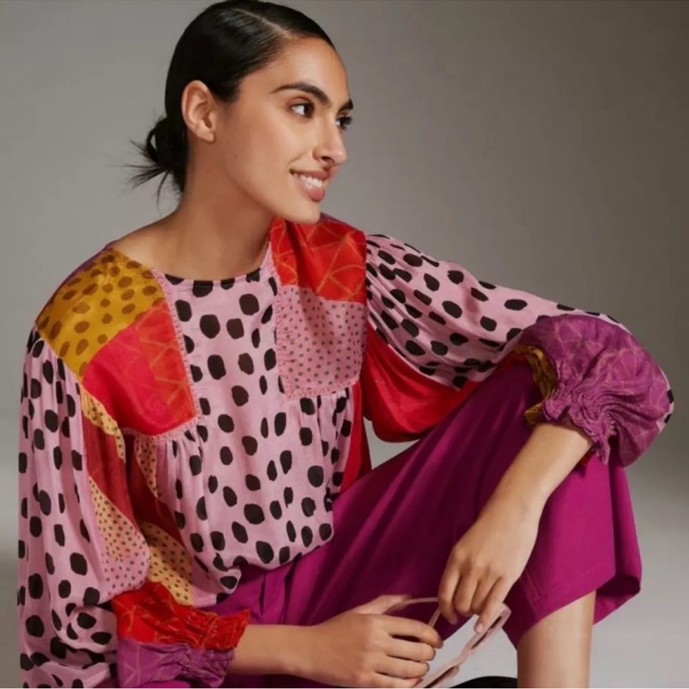 B|^nk London Anthropologie Miranda blouse